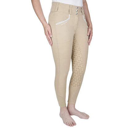Equine Couture Women Nicole Full Silicone Printed Seat Breeches