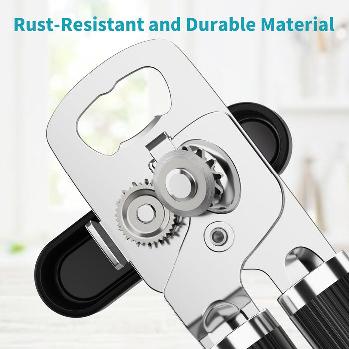 Ergonomic Can Opener with Bottle Opener | Easy-Grip Manual Opener with Bottle Opener | ULTREAN