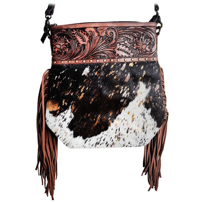 Estelle Leather Crossbody Bag for Women – Western Tassel Fringe Purse