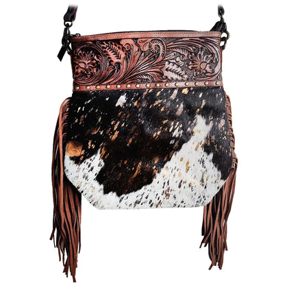 Estelle Leather Crossbody Bag for Women – Western Tassel Fringe Purse