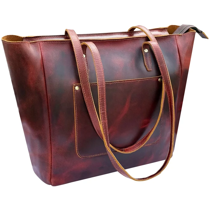 Evelyn Leather Tote Bag for Women - Shoulder Satchel Handbag