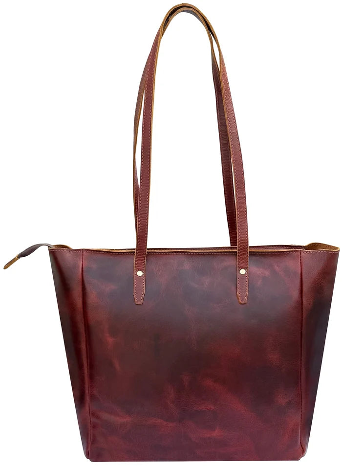 Evelyn Leather Tote Bag for Women - Shoulder Satchel Handbag