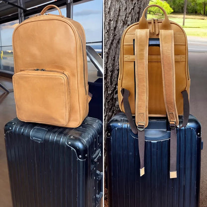 Everest Leather Laptop Backpack | Travel Commuter Rucksack