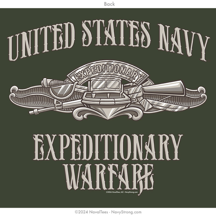 "Expeditionary Warfare" Hooded Sweatshirt | Military Green