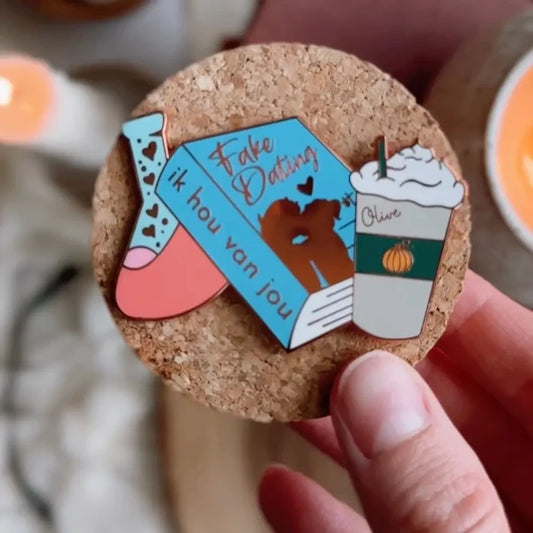 Fake Dating Trope Enamel Pin Enamel Pins