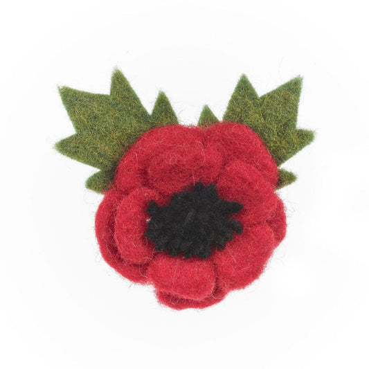 Felt Remembrance Poppy Brooch