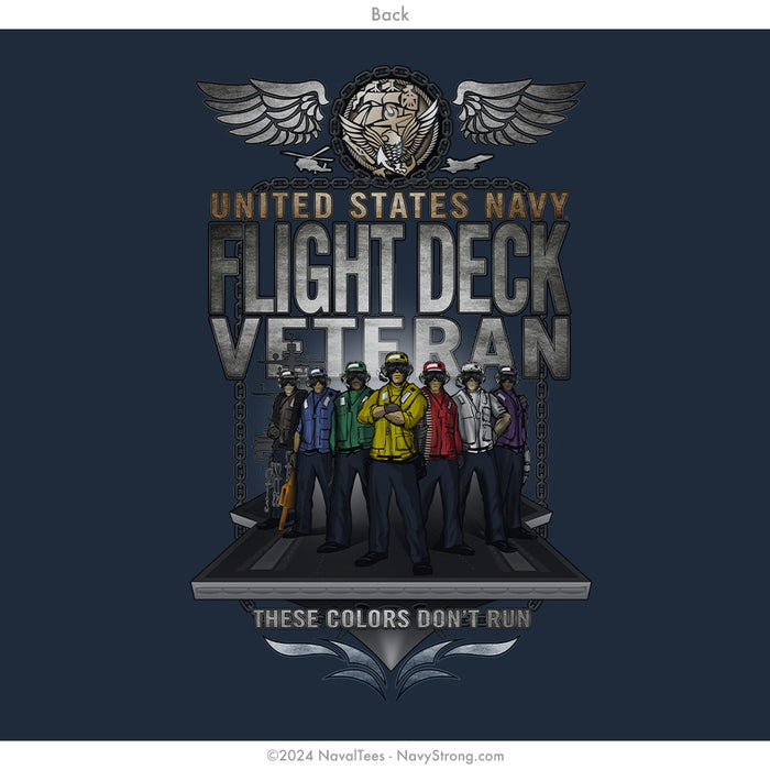 "Flight Deck Veteran" Long Sleeve Tee | Navy