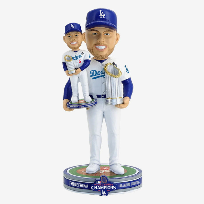 Freddie Freeman Los Angeles Dodgers 2024 World Series Champions Bobble Dubblz Bobblehead