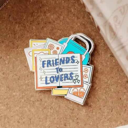 Friends to Lovers Trope Enamel Pin