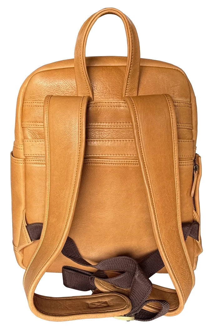 Full-Grain Leather Backpack - Laptop & Travel Rucksack