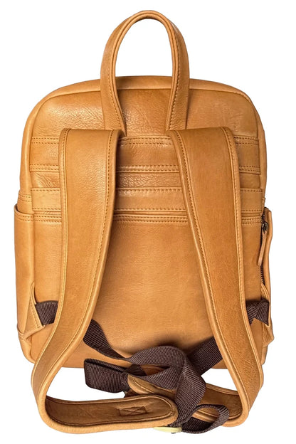 Full-Grain Leather Backpack - Laptop & Travel Rucksack