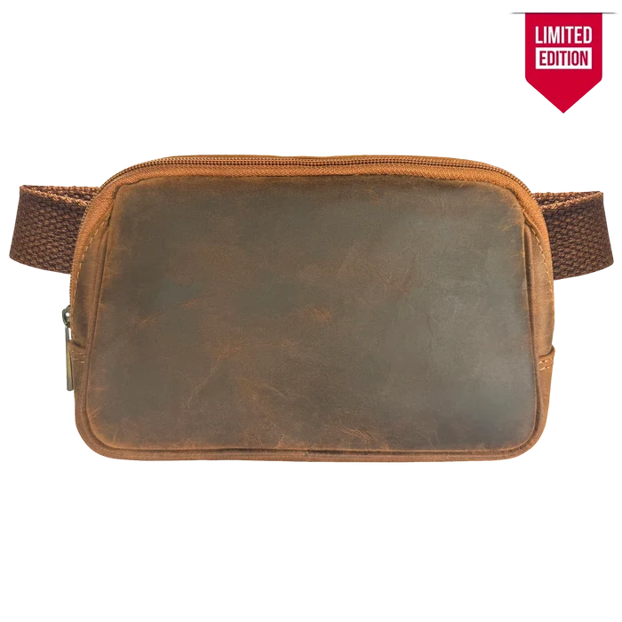 Full-Grain Leather Fanny Pack | Waist, Chest & Crossbody Sling Bag