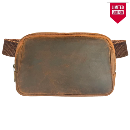 Full-Grain Leather Fanny Pack | Waist, Chest & Crossbody Sling Bag