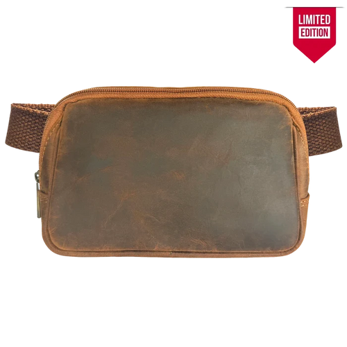 Full-Grain Leather Fanny Pack | Waist, Chest & Crossbody Sling Bag