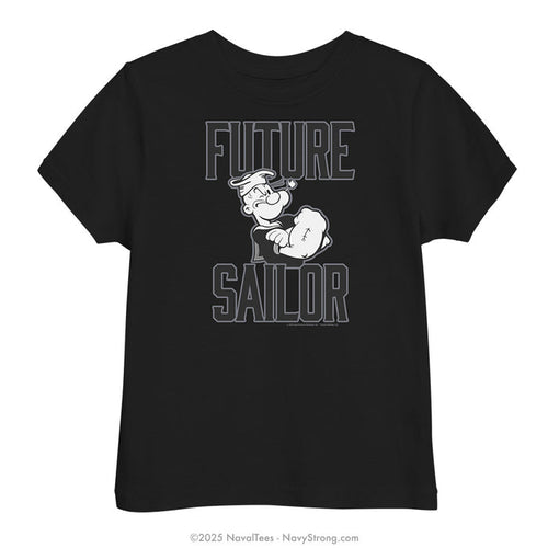 "Future Sailor Popeye" Toddler Tee | Black