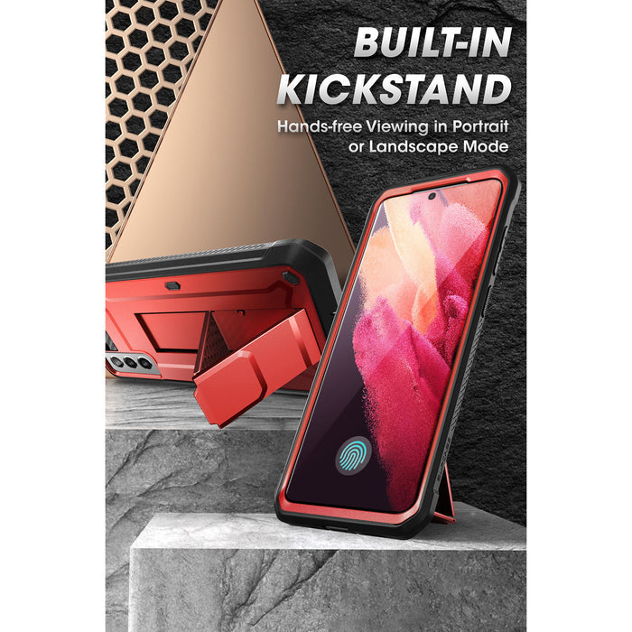 Galaxy S21 FE Unicorn Beetle PRO Rugged Case-Metallic Red