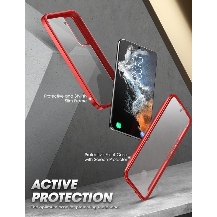Galaxy S22 Plus Unicorn Beetle EDGE XT Bumper Case-Metallic Red
