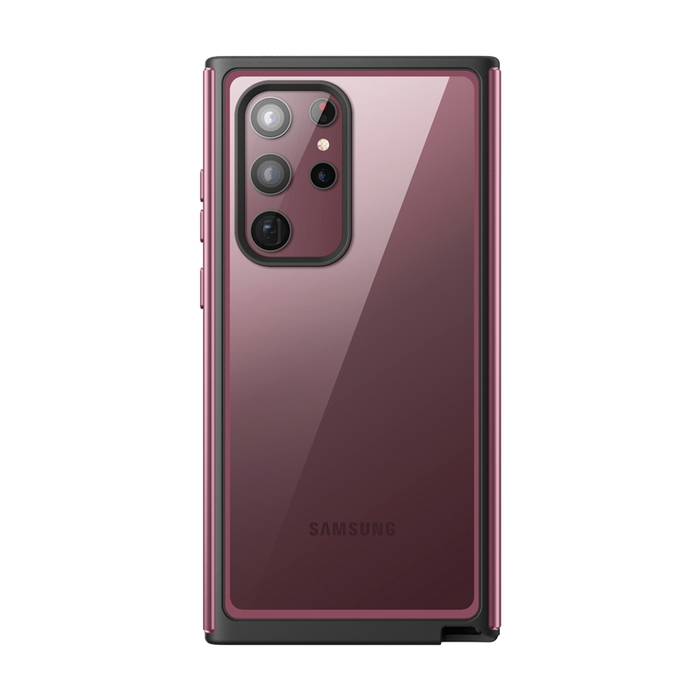 Galaxy S22 Ultra Unicorn Beetle EDGE XT Bumper Case-Burgundy