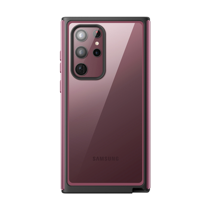 Galaxy S22 Ultra Unicorn Beetle EDGE XT Bumper Case-Burgundy