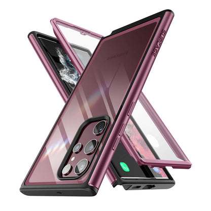 Galaxy S22 Ultra Unicorn Beetle EDGE XT Bumper Case-Burgundy
