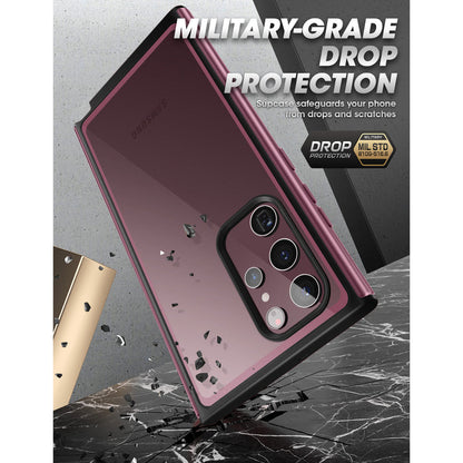 Galaxy S22 Ultra Unicorn Beetle EDGE XT Bumper Case-Burgundy
