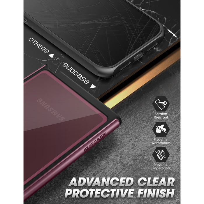 Galaxy S22 Ultra Unicorn Beetle EDGE XT Bumper Case-Burgundy