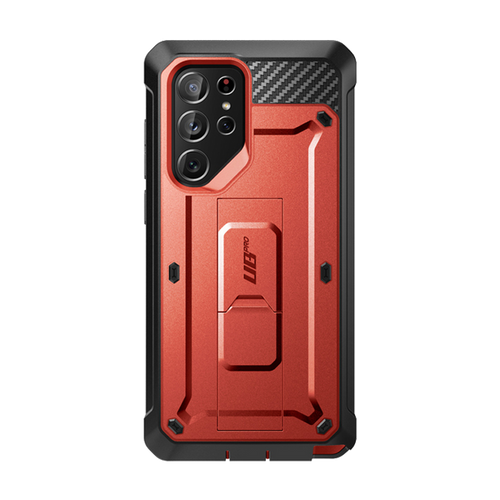 Galaxy S22 Ultra Unicorn Beetle PRO Rugged Case-Metallic Red