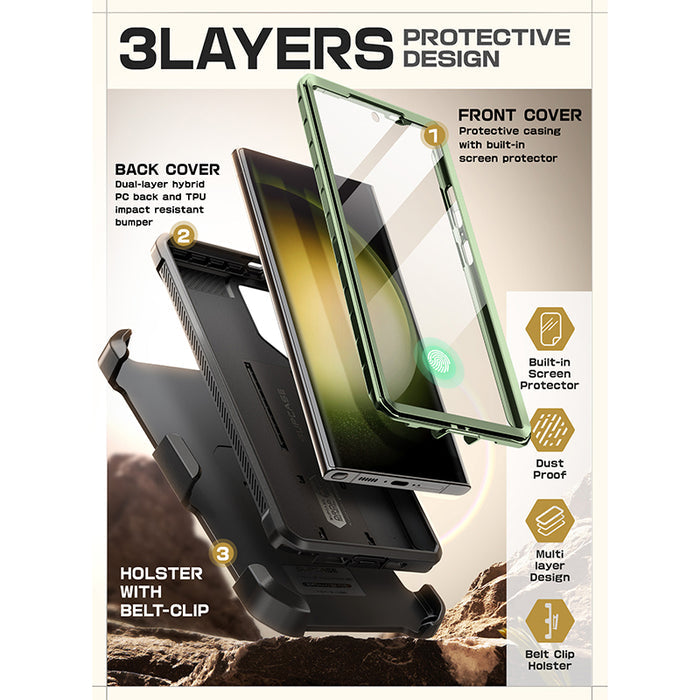 Galaxy S24 Ultra Unicorn Beetle PRO Rugged Case(open box)-Dark Green
