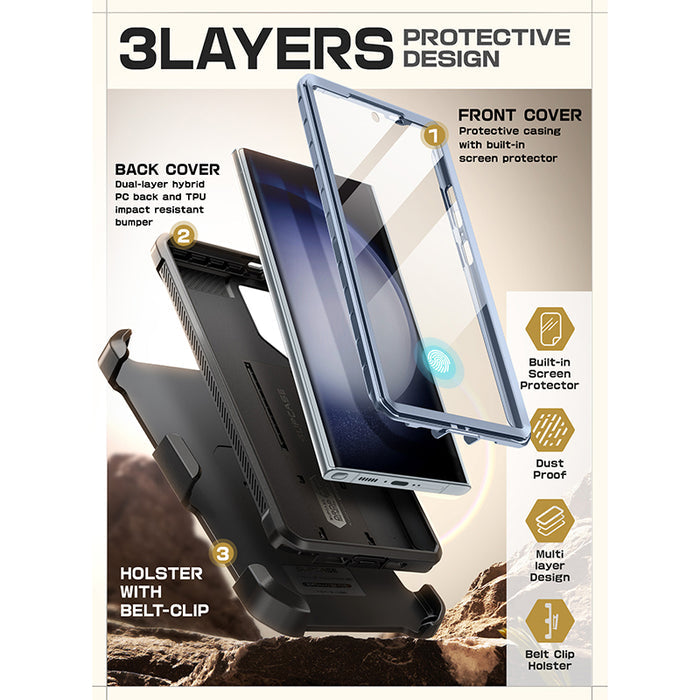 Galaxy S24 Ultra Unicorn Beetle PRO Rugged Case(open box)-Metallic Blue
