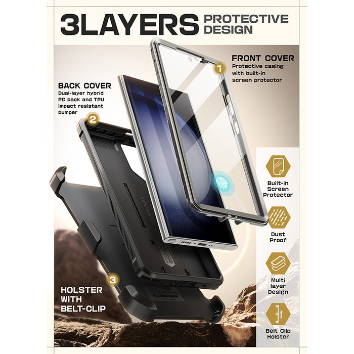 Galaxy S24 Ultra Unicorn Beetle PRO Rugged Case(open box)-Titan Gray
