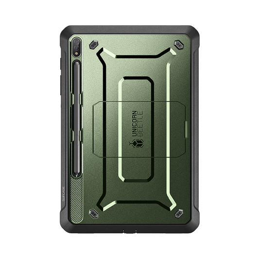 Galaxy Tab S7 FE 12.4 inch Unicorn Beetle Pro Rugged Case-Dark Green