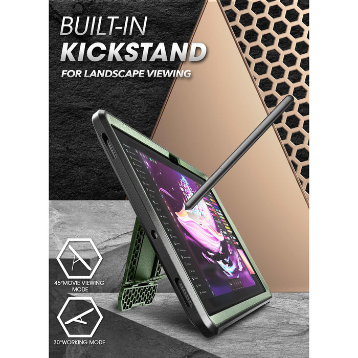 Galaxy Tab S8 Ultra (2022) Unicorn Beetle Pro Rugged Case-Dark Green
