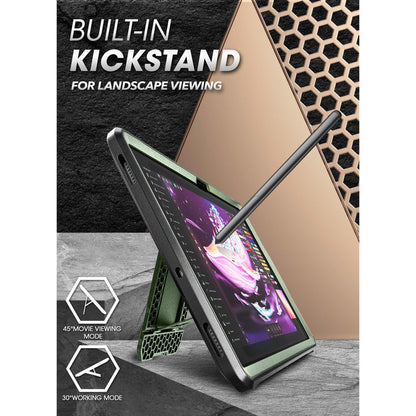 Galaxy Tab S8 Ultra (2022) Unicorn Beetle Pro Rugged Case-Dark Green