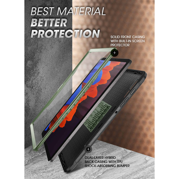 Galaxy Tab S8 Ultra (2022) Unicorn Beetle Pro Rugged Case-Dark Green