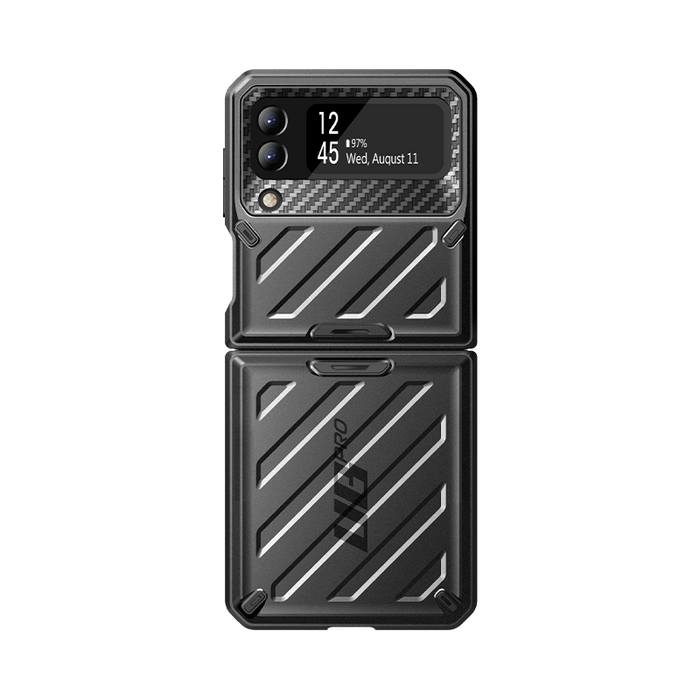 Galaxy Z Flip3 Unicorn Beetle PRO Rugged Case with Belt Clip-Black