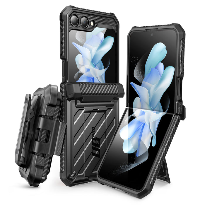 Galaxy Z Flip5 Unicorn Beetle PRO Rugged Case with Belt Clip(open box)-Black