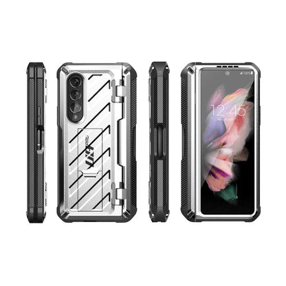 Galaxy Z Fold3 Unicorn Beetle PRO Rugged Case with S-Pen Holder-Silver