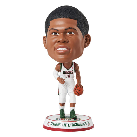 Giannis Antetokounmpo Milwaukee Bucks 2013 Home Jersey Bighead NBA Bobblehead