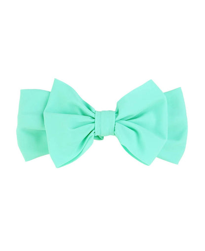 Girls Island Blue Swim + Active Bow Headband