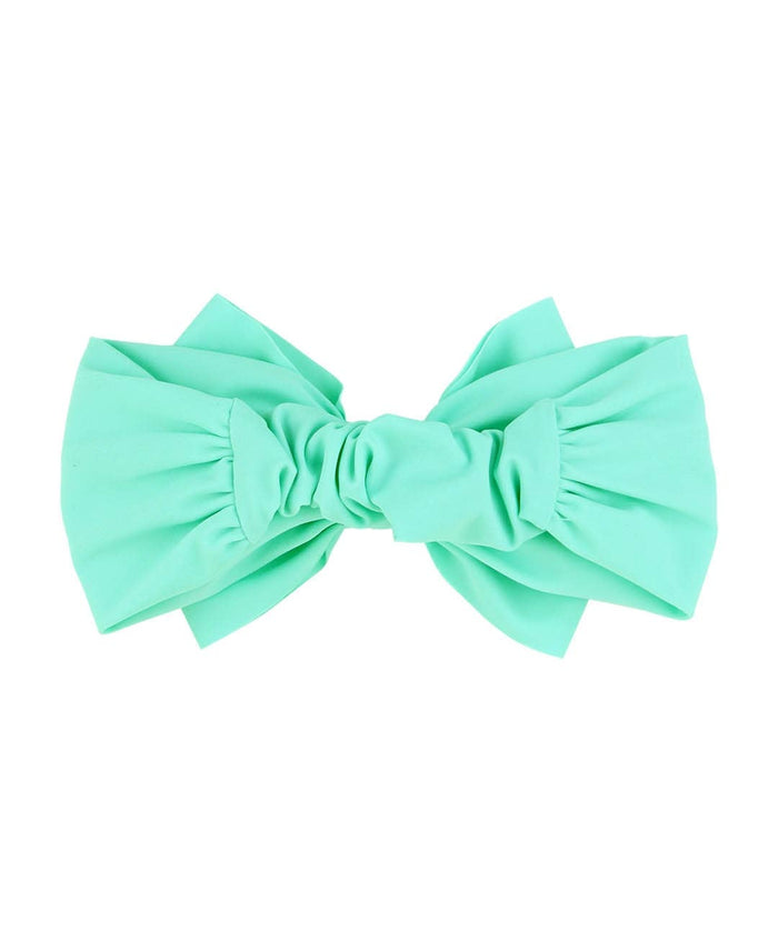 Girls Island Blue Swim + Active Bow Headband