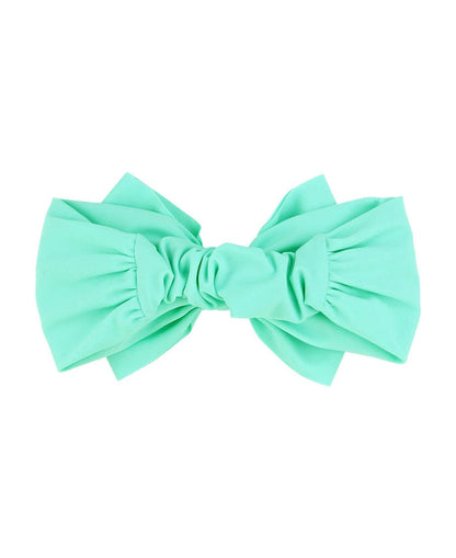 Girls Island Blue Swim + Active Bow Headband
