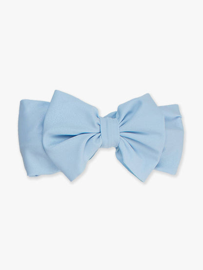 Girls Light Blue Shimmer Swim + Active Bow Headband