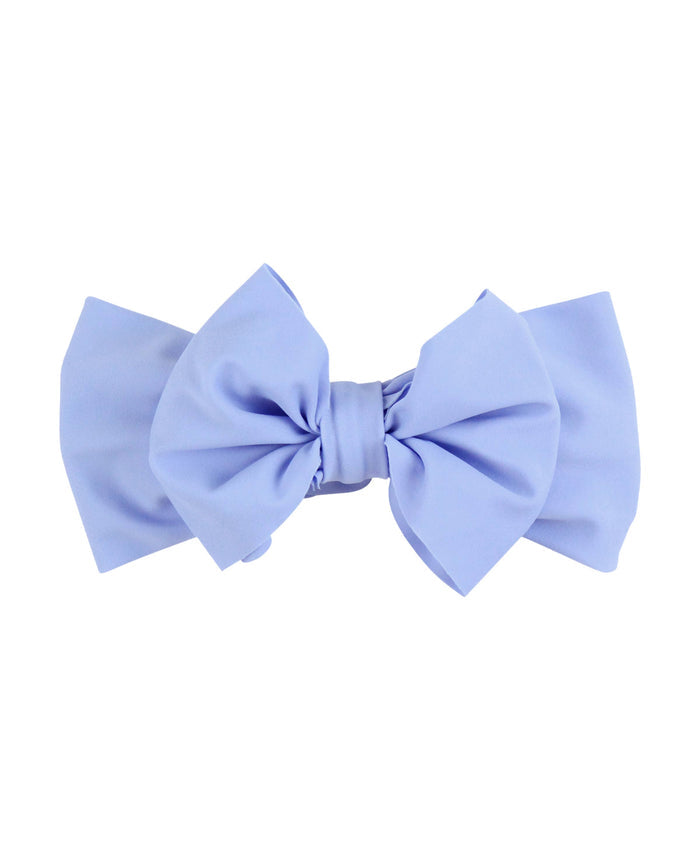 Girls Periwinkle Blue Swim + Active Bow Headband