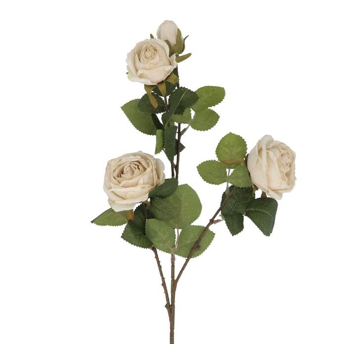 Gisela Graham Antique Cream Roses Spray