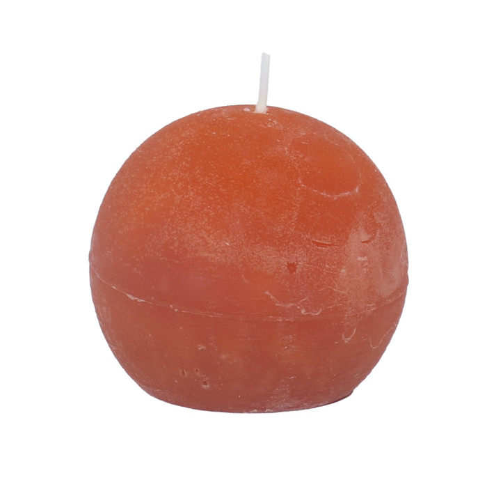 Gisela Graham Ball Candle - Orange