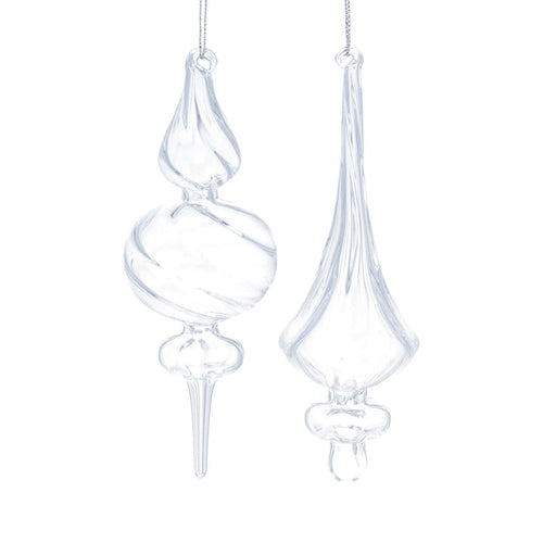 Gisela Graham Glass Chandelier Hanging Decoration