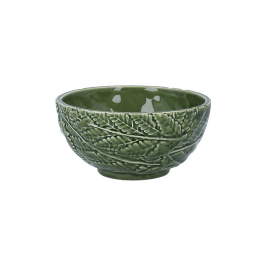 Gisela Graham Small Ceramic Fern Bowl - Green