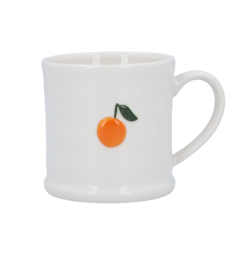 Gisela Graham Stoneware Mini Mug - Orange