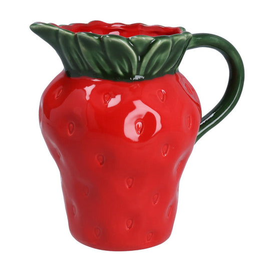 Gisela Graham Strawberry Shaped Porcelain Jug