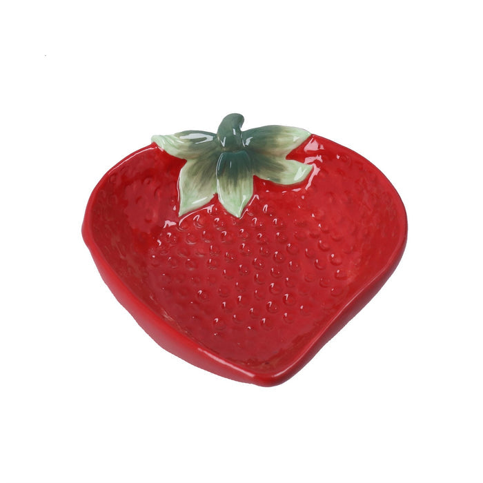 Gisela Graham Strawberry Shaped Porcelain Plate